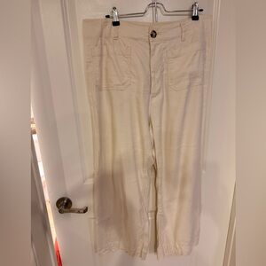 Anthropologie Maeve Colette Cream Pants